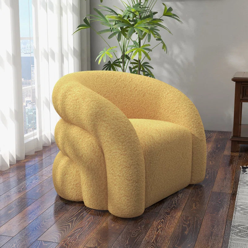 Coyle Upholstered Swivel Barrel Chair