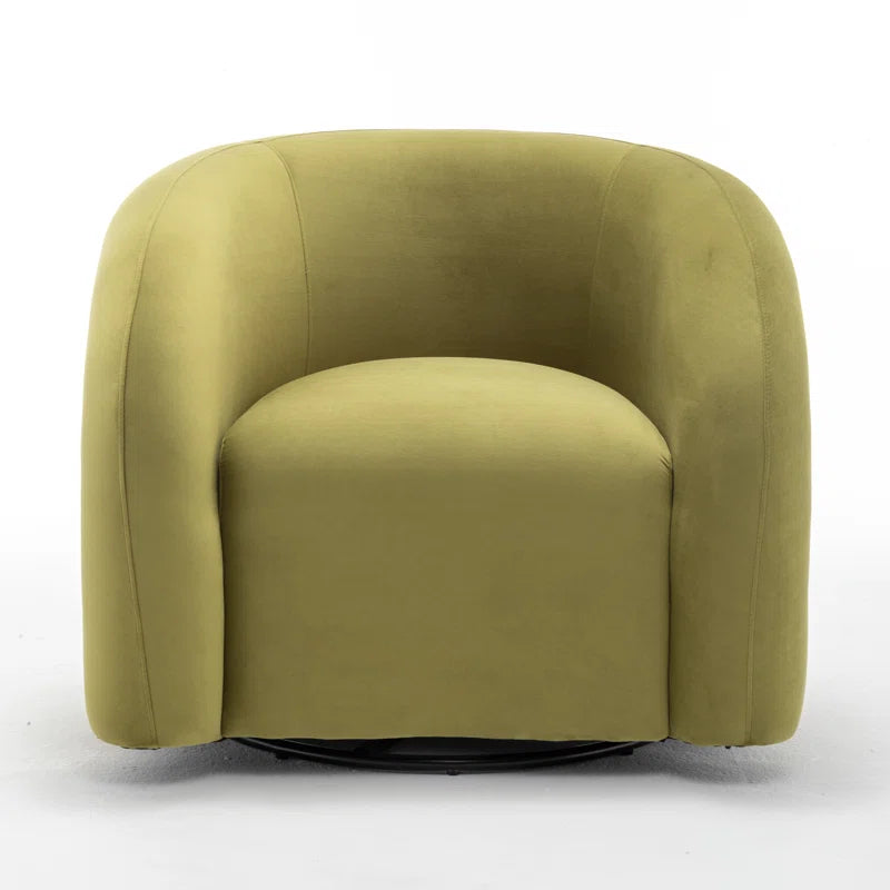 Coyle Upholstered Swivel Barrel Chair