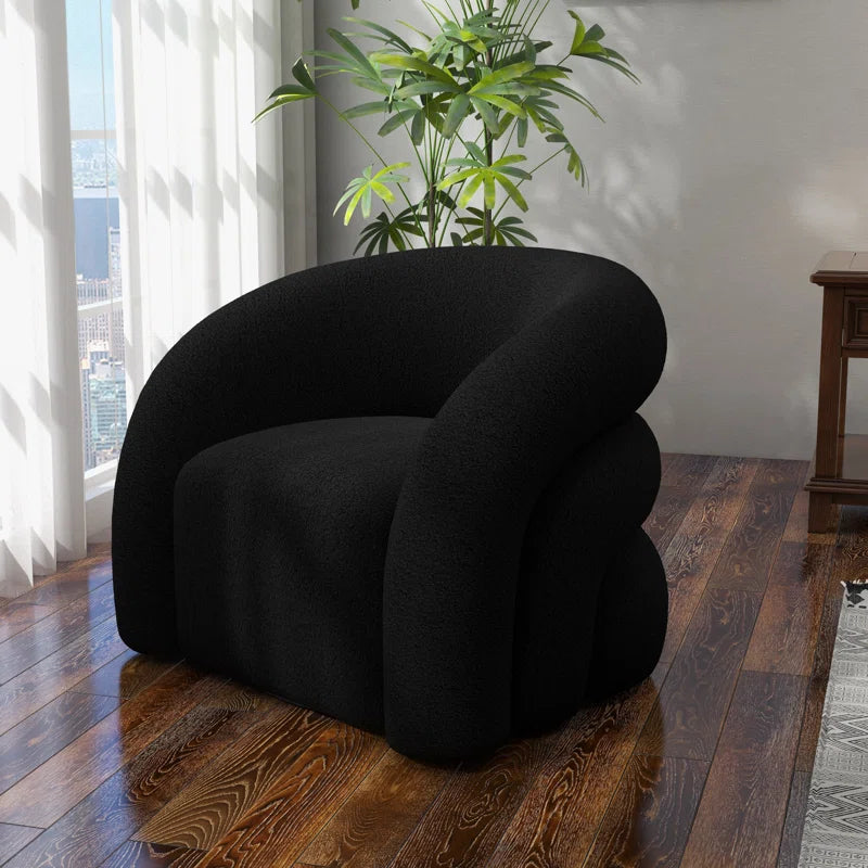 Coyle Upholstered Swivel Barrel Chair