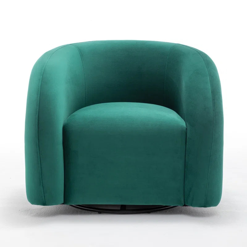Coyle Upholstered Swivel Barrel Chair
