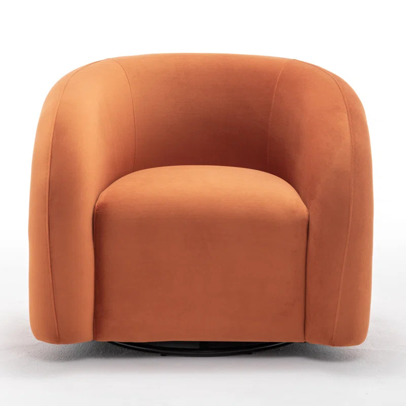 Coyle Upholstered Swivel Barrel Chair