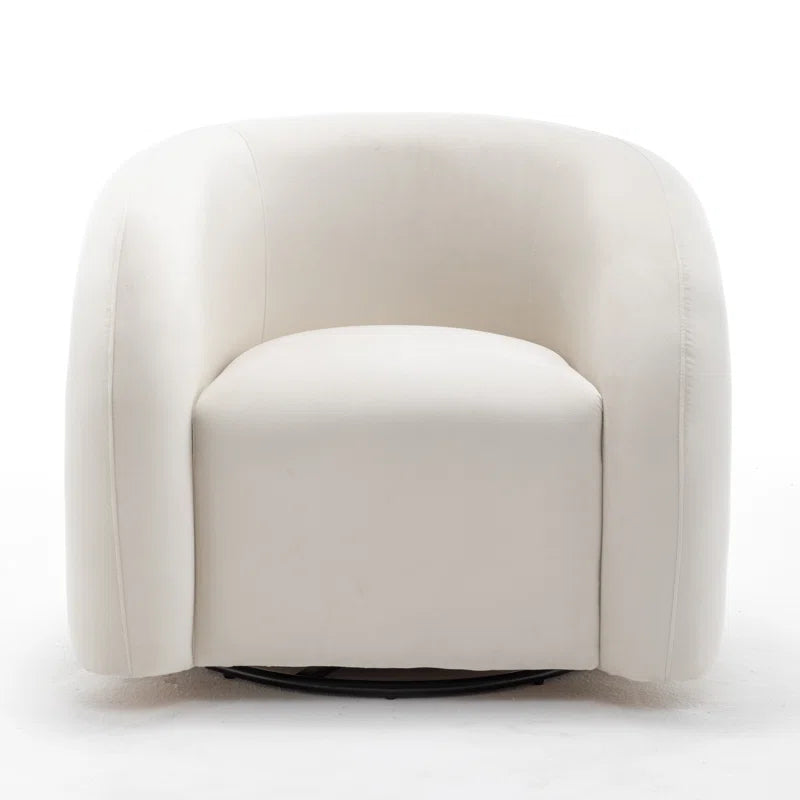 Coyle Upholstered Swivel Barrel Chair