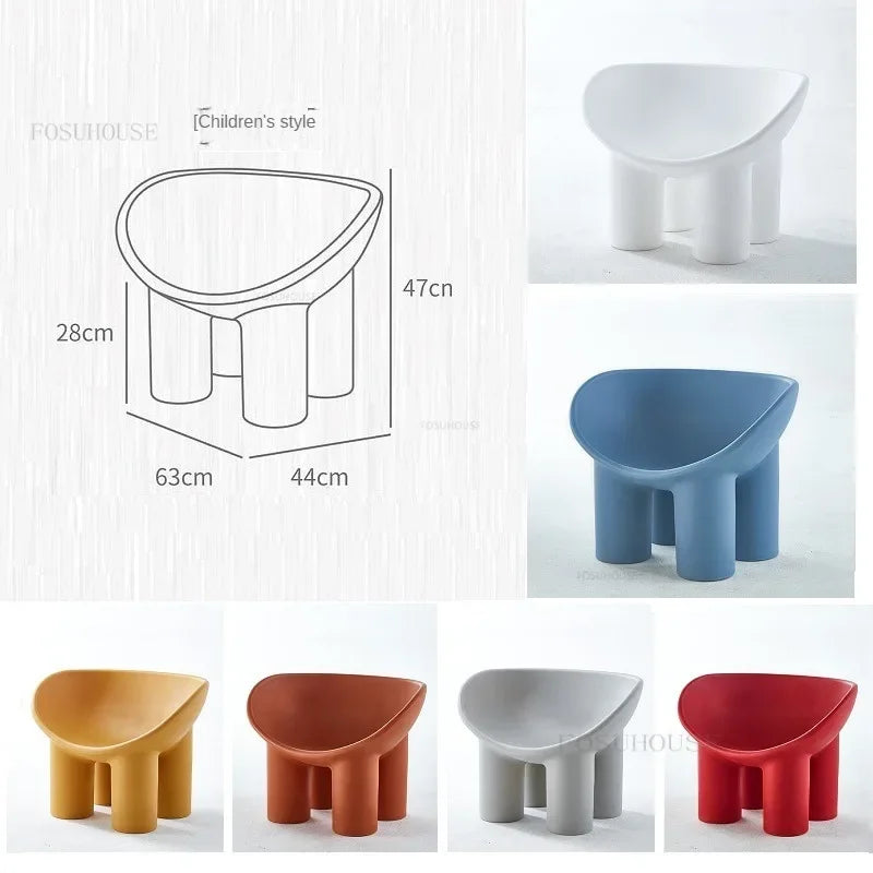 Modern Designer Cute Elephant Leg Chair Designer Creative Chair Homestay Single-Seat Sofa Chair Comfort Outdoor Recliner Stool