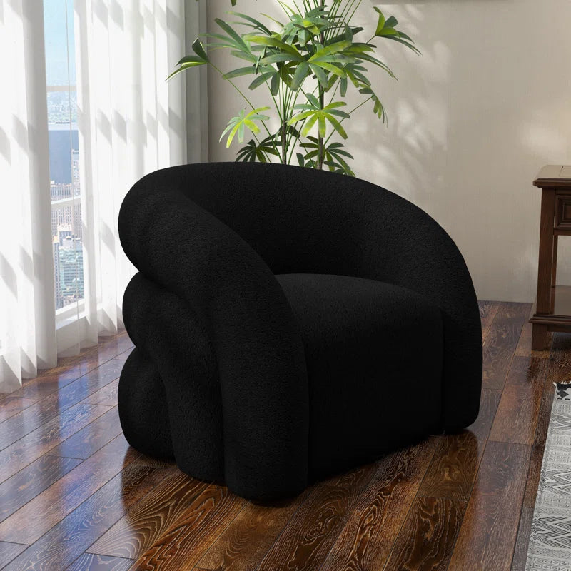 Coyle Upholstered Swivel Barrel Chair