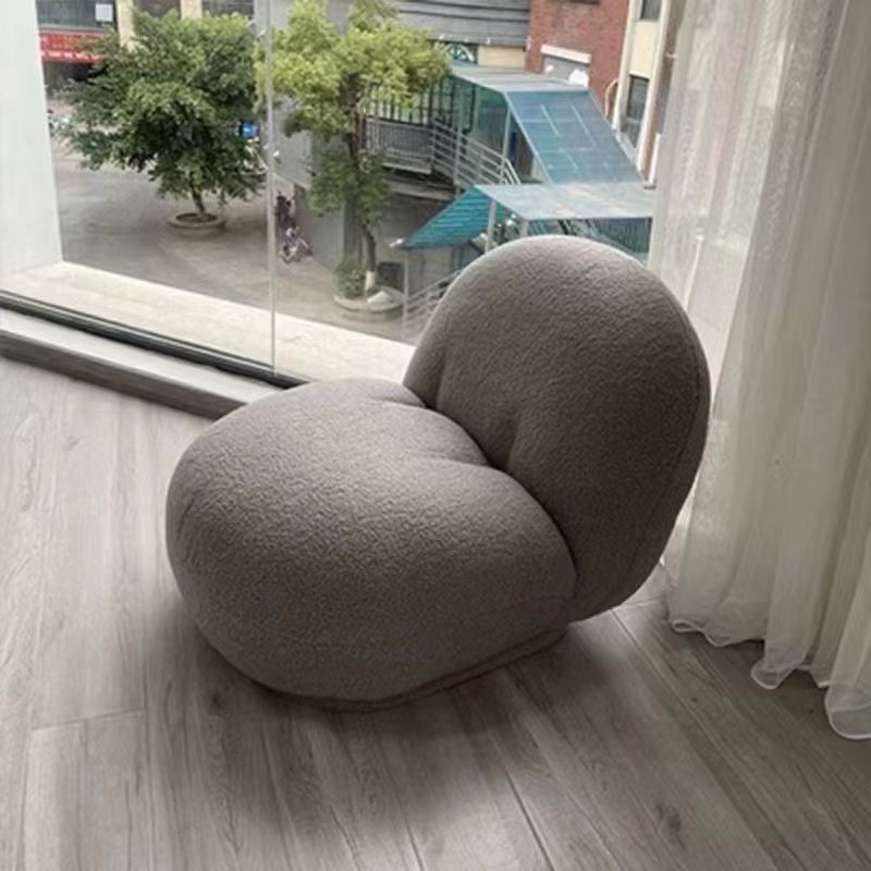 Lamb Cashmere Fat Man Couch Couch Sofa Bed Simple Cloud Single Sofa Snow Pear Big White Chair Living Room Sofas Couch Furniture