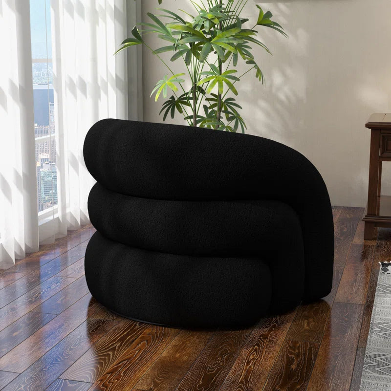 Coyle Upholstered Swivel Barrel Chair