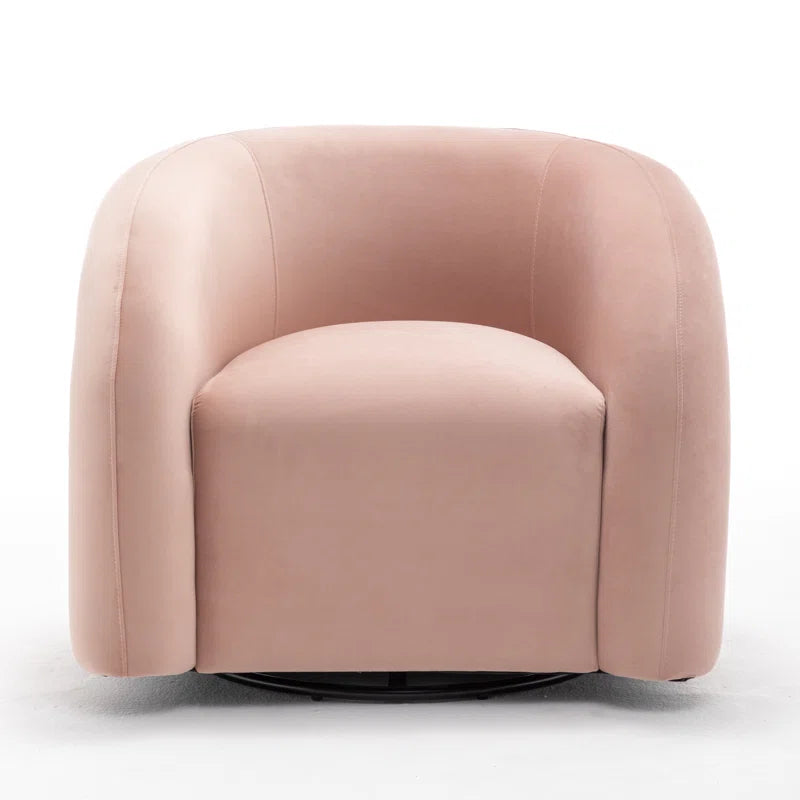 Coyle Upholstered Swivel Barrel Chair