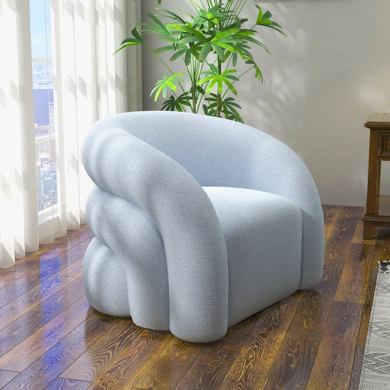 Coyle Upholstered Swivel Barrel Chair