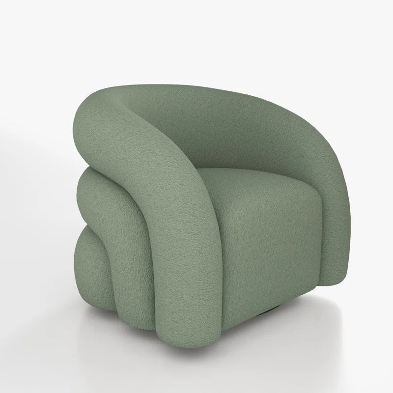 Coyle Upholstered Swivel Barrel Chair