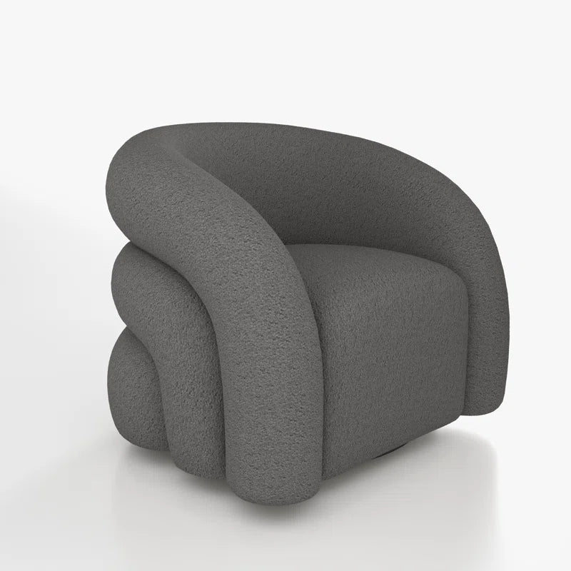Coyle Upholstered Swivel Barrel Chair