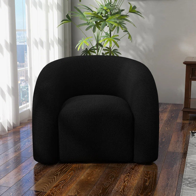 Coyle Upholstered Swivel Barrel Chair