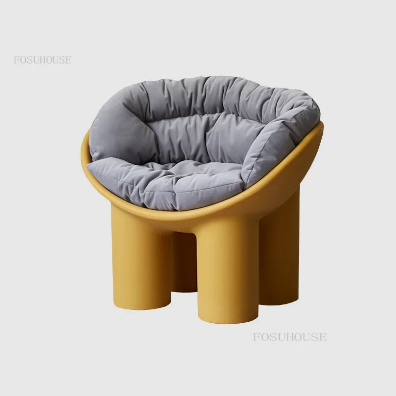 Modern Designer Cute Elephant Leg Chair Designer Creative Chair Homestay Single-Seat Sofa Chair Comfort Outdoor Recliner Stool