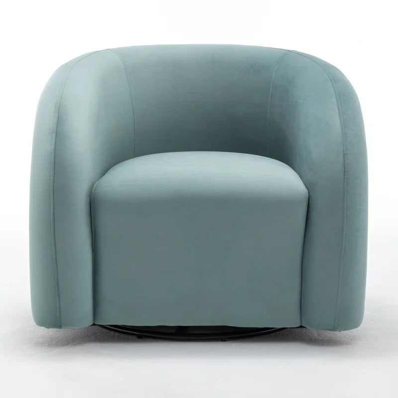 Coyle Upholstered Swivel Barrel Chair