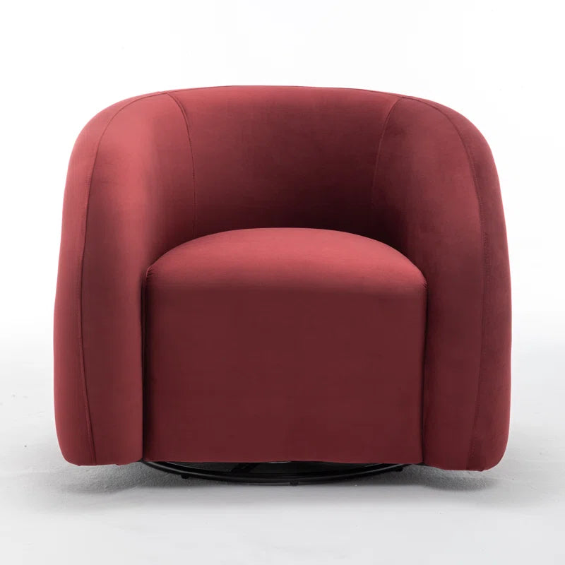 Coyle Upholstered Swivel Barrel Chair