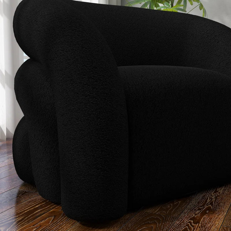 Coyle Upholstered Swivel Barrel Chair