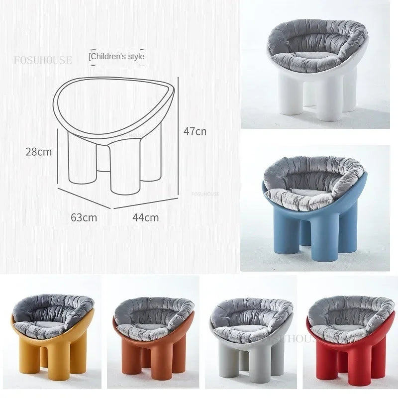 Modern Designer Cute Elephant Leg Chair Designer Creative Chair Homestay Single-Seat Sofa Chair Comfort Outdoor Recliner Stool