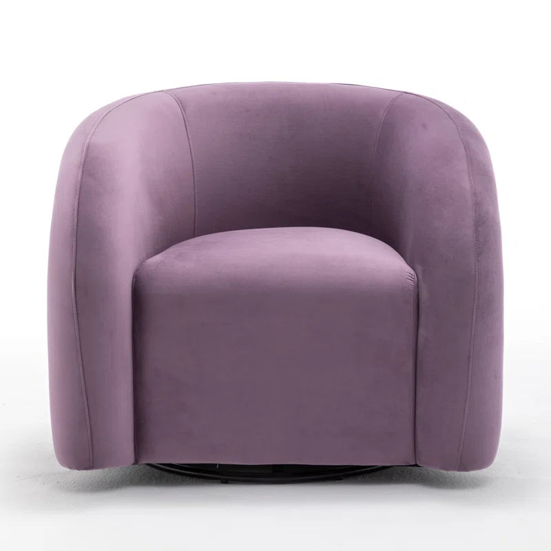 Coyle Upholstered Swivel Barrel Chair