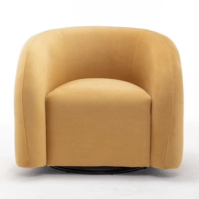 Coyle Upholstered Swivel Barrel Chair