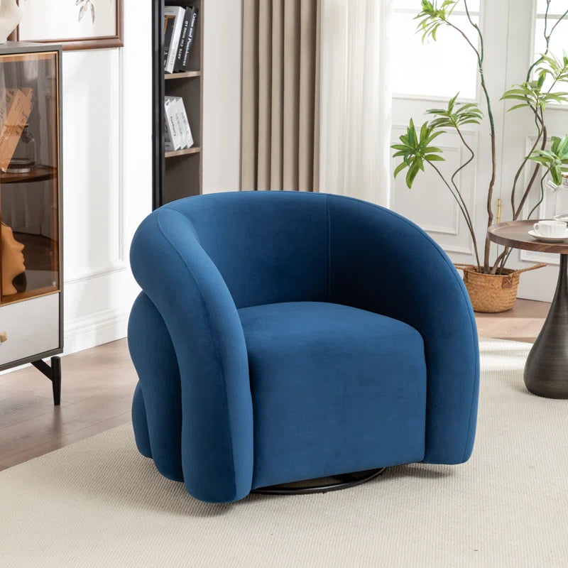 Coyle Upholstered Swivel Barrel Chair