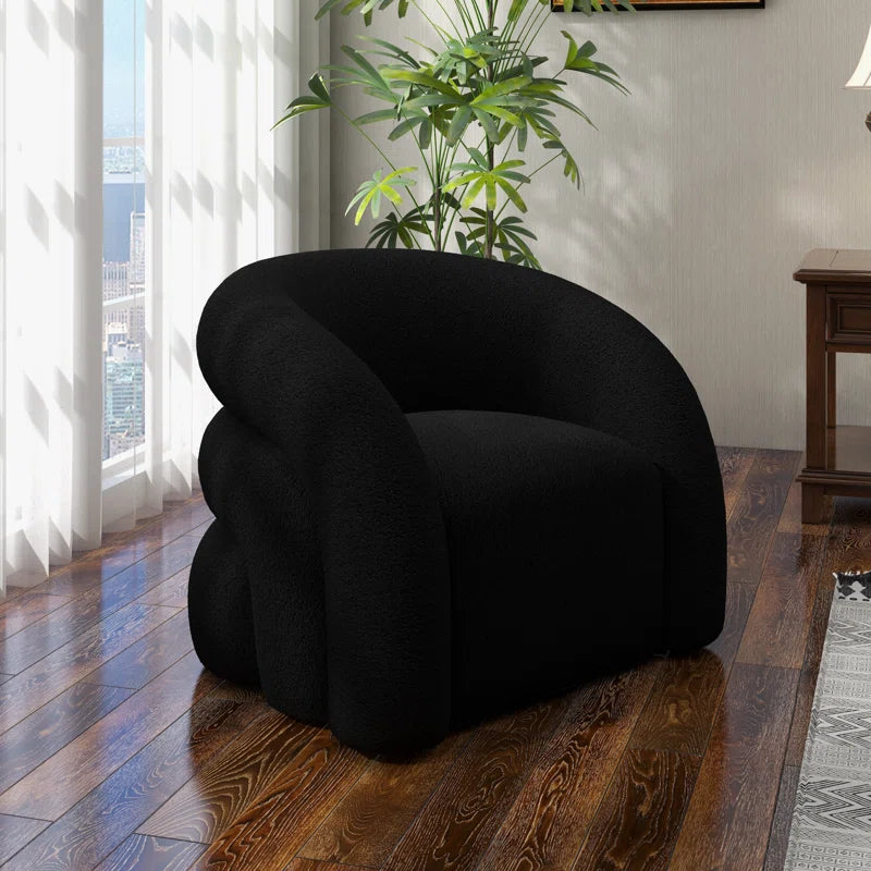 Coyle Upholstered Swivel Barrel Chair