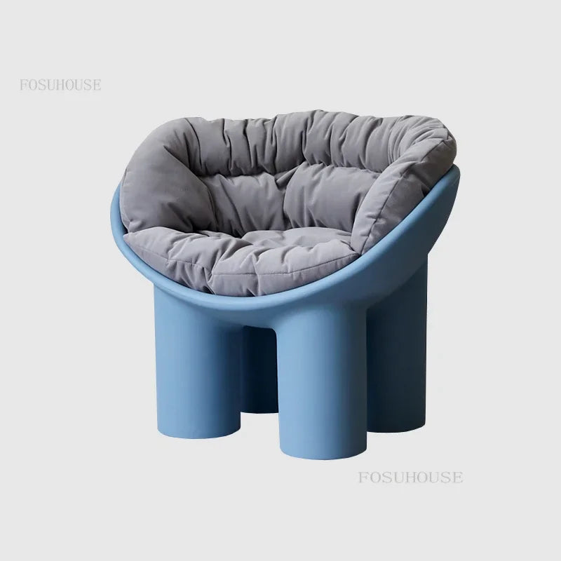Modern Designer Cute Elephant Leg Chair Designer Creative Chair Homestay Single-Seat Sofa Chair Comfort Outdoor Recliner Stool
