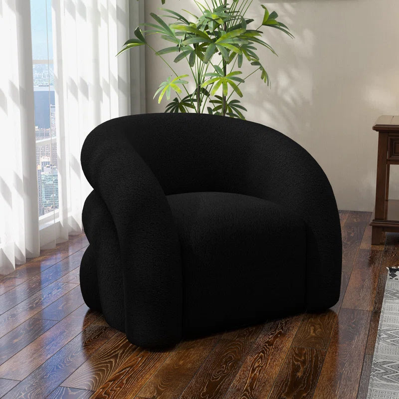 Coyle Upholstered Swivel Barrel Chair
